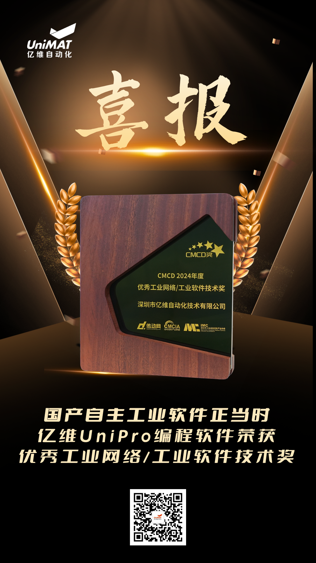 威廉希尔UniPro荣获CMCD2024年度优秀工业网络/工业软件技术奖
